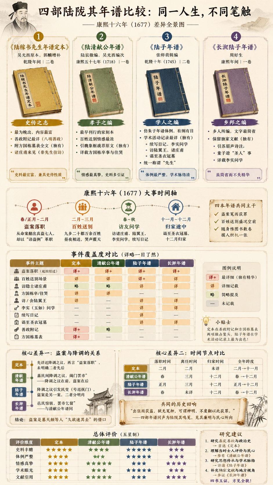 年谱——身后的多元叙述